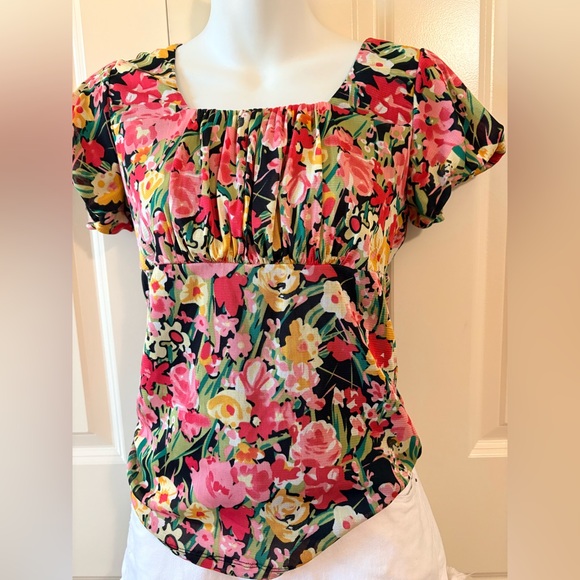 Cato Tops - Floral Women's Top - Multicolor, size S
